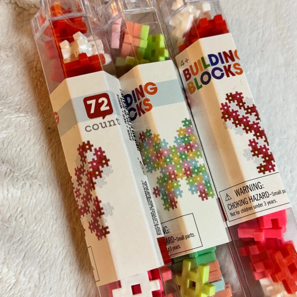 NEW Bullseye Playground Mini Hashtag Building Blocks 72 Pcs Lot of 3 Butterflies